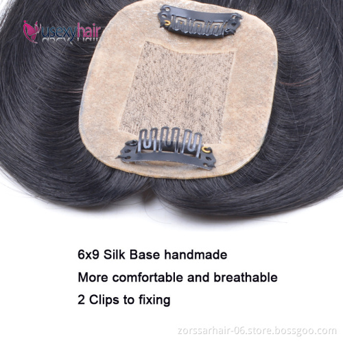 Fast shipping 100% remy natural straight hair topper net,hair toppers for women human hair